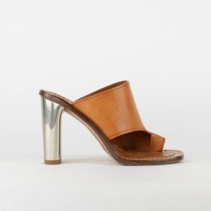 Céline Metal Heel Leather Sandal